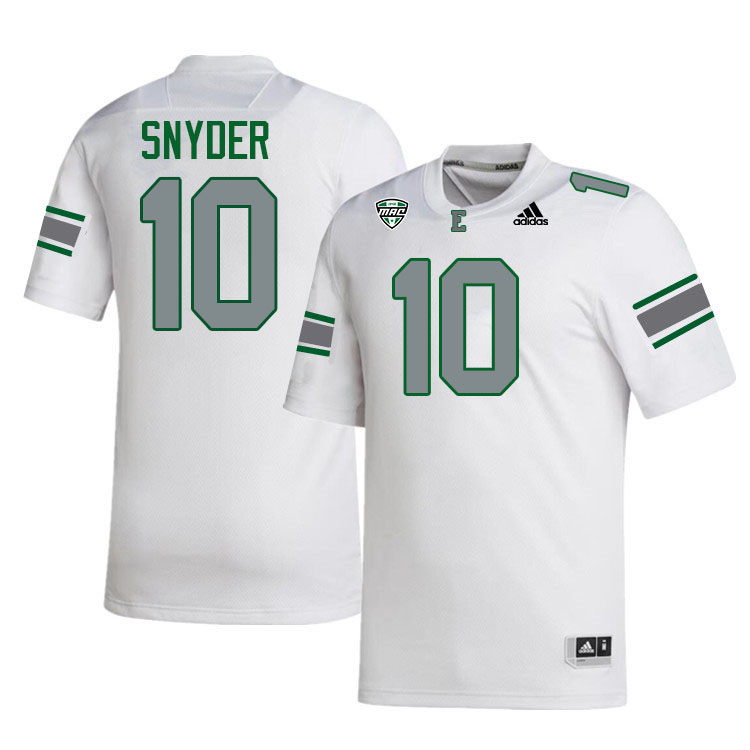 Eastern Michigan Eagles #10 Cole Snyder College Football Jerseys Stitched-White